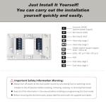 Programmable Thermostat, Thermostat for Home HVAC Systems,Multi-Stage, 2 Heat/2 Cool, White Backlight