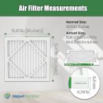 TRIGHTFILTERS 12x12x1 Air Filter 6 Pack, Durable MERV 8 Pleated Home HVAC AC Furnace Filters, Lightweight Compact Air Conditioner Filter Replacement