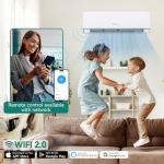 YITAHOME 23 SEER2 24K BTU 3 Zone Mini Split AC/Heating System, 9000 9000 12000 BTU Tri Zone Mini Split Air Conditioner, Wifi Enabled 208-230V Ductless AC Cool Up to 1350 Sq. Ft, Compatible with Alexa