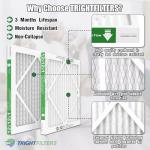 TRIGHTFILTERS 12x12x1 Air Filter 6 Pack, Durable MERV 8 Pleated Home HVAC AC Furnace Filters, Lightweight Compact Air Conditioner Filter Replacement