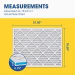 Aerostar 16.5x21.5x1 MERV 8 - 6 Count - High Efficiency Pleated HVAC, Furnace & Air Conditioner Filters - Removes Dust, Lint, Mold & Allergy-Causing Pollen