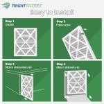 TRIGHTFILTERS 12x12x1 Air Filter 6 Pack, Durable MERV 8 Pleated Home HVAC AC Furnace Filters, Lightweight Compact Air Conditioner Filter Replacement