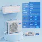 ROVSUN 12,000 BTU Smart WIFI Mini Split AC/Heating System with Inverter & APP Control, 23 SEER2 Ductless Split Air Conditioner with Pre-Charged Condenser, Heat Pump & Installation Kit, 115V