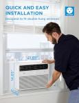Midea 14,000 BTU Smart Inverter Window Air Conditioner with APP, Alexa Control, 115V AC Unit Cools up to 700 Sq. Ft, Quiet Operation, Energy Saving, Remote & Easy Installation Kit, White