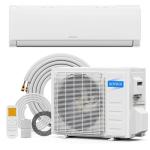 ROVSUN 9000 BTU Mini Split AC/Heating System with Inverter, 19 SEER2 Energy Saving 115V Ductless Split-System Air Conditioner with Pre-Charged Condenser, Heat Pump, Remote Control & Installation Kit