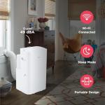 Frigidaire 3-in-1 Smart Portable Room Air Conditioner with Wi-Fi 14,000 BTU (ASHRAE) / 10,000 BTU (DOE), Cools Up to 700 Sq. Ft., Quiet Operation, White