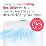 Frigidaire 3-in-1 Smart Portable Room Air Conditioner with Wi-Fi 14,000 BTU (ASHRAE) / 10,000 BTU (DOE), Cools Up to 700 Sq. Ft., Quiet Operation, White