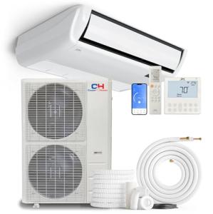 Cooper & Hunter 60,000 BTU Universal Floor/Ceiling Ductless Mini Split Air Conditioner & Heat Pump – 19.5 SEER2 – Includes 25FT Installation Kit – Pre-Charged Cooling & Heating Inverter System