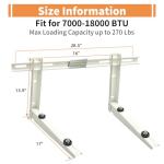 Mini Split Air Conditioner Bracket, Outdoor Wall Mounting Bracket for Ductless Mini Split Air Conditioner Heat Pump Systems, Universal,7000-18000 Btu AC Units, Heavy Duty Support up to 270 LBS