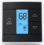 3316250.712 RV Single Zone Wall Thermostat (Black, 3-Wire) – for Cool/Heat/Furnace Control – Camper/RV Air Conditioner Replacement