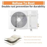 Mini Split Air Conditioner Bracket, Outdoor Wall Mounting Bracket for Ductless Mini Split Air Conditioner Heat Pump Systems, Universal,7000-18000 Btu AC Units, Heavy Duty Support up to 270 LBS