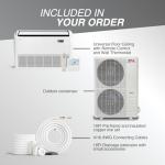 Cooper & Hunter 60,000 BTU Universal Floor/Ceiling Ductless Mini Split Air Conditioner & Heat Pump – 19.5 SEER2 – Includes 25FT Installation Kit – Pre-Charged Cooling & Heating Inverter System