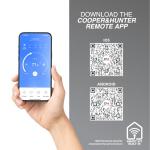 Cooper & Hunter 60,000 BTU Universal Floor/Ceiling Ductless Mini Split Air Conditioner & Heat Pump – 19.5 SEER2 – Includes 25FT Installation Kit – Pre-Charged Cooling & Heating Inverter System