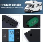 3316250.712 RV Single Zone Wall Thermostat (Black, 3-Wire) – for Cool/Heat/Furnace Control – Camper/RV Air Conditioner Replacement