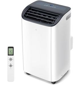 EUHOMY 14000 BTU Portable Air Conditioners Cools up to 700 Sq.ft, Auto-Evaporation Quiet AC Unit with Smart Sleep Mode, 24H Timer, Remote, 4-in-1 Air Cooler for Family