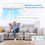 Vtronix Classic America 9000 BTU Ductless Wall Mount Mini Split Inverter Air Conditioner with Heat Pump, 16 ft Line Set, Up to 450 Sq Ft Coverage, (23 SEER2, 120 VAC), WiFi/Alexa Ready.