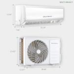 Vtronix Classic America 9000 BTU Ductless Wall Mount Mini Split Inverter Air Conditioner with Heat Pump, 16 ft Line Set, Up to 450 Sq Ft Coverage, (23 SEER2, 120 VAC), WiFi/Alexa Ready.