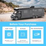 TOSOT GO Cool RV Air Conditioner 15000 BTU, Non-Ducted Camper Rooftop AC Unit with Heat Pump, WiFi and Remote Control, Black