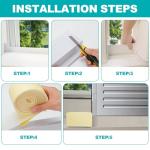 YYGCL Foam Block for Midea U Shaped Window Air Conditioner Units, Air Conditioner Window Seal Kit,Winter Summer,Prevent Cold/hot Air Leakage.