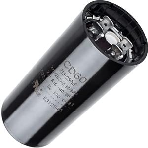 [Original Version] BlueStars 216-259 uF MFD 220-250 VAC 50/60 Hz SC0080 CD60 Round Motor Start Capacitor Replacement Part - Fit for AC Motor Run or Fan Start and Cool Heat Pump Air Conditioner