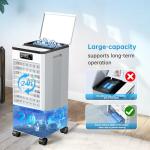Feculs Portable Air Conditioners No Windows Needed, 3-IN-1 Swamp Cooler, Evaporative Air Cooler, 4 Modes & 3 Speeds, 2-Gal Water Tank for Long Cooling, Max 20 FT/S Remote Control, 12 Hours Timer