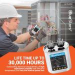 3uF mfd ±5% 370-440VAC Volt Oval Run Start Capacitor 50/60 Hz AC Electric Replacement Part by Blue Stars - Exact Fit for Central Air-Conditioners Heat Pumps Condenser Fan Motors AC Compressors