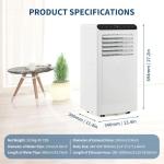 GarveeHome Portable Air Conditioner, 8,000 BTU for Large Room up to 450 Sq. Ft., Smart AC with Window Kit and 24H Timer, Dehumidifier & Fan Modes, Bedroom AC Unit.