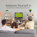 Supersonic SC-1520VTV 15.6 inch Smart AC/DC LED TV, Powered by VIDAA, 1080p, WiFi, Built-in Speakers, USB, 3X HDMI ARC, For Kitchen, RV, Boat, Truck, Playroom, Room, Remote, DC Car Cord INCLUDED-Black