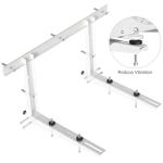 Outdoor Wall Mounting Bracket for Ductless Mini Split Air Conditioners Heat Pump Systems Support Up to 440lbs Universal 9000-36000 BTU