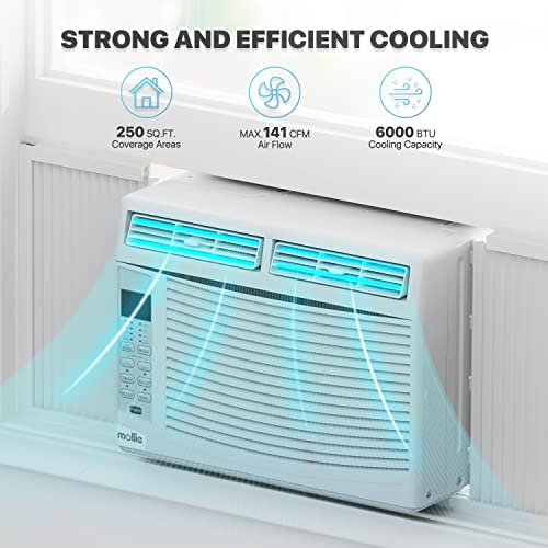 Mollie 6000 BTU Window Air Conditioner - Powerful Cooling