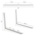 Outdoor Wall Mounting Bracket for Ductless Mini Split Air Conditioners Heat Pump Systems Support Up to 440lbs Universal 9000-36000 BTU