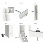 Outdoor Wall Mounting Bracket for Ductless Mini Split Air Conditioners Heat Pump Systems Support Up to 440lbs Universal 9000-36000 BTU