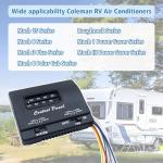 BIPIMIFI 7330F3852 RV Air Conditioner Thermostat, Black, Single Stage Heating/Cooling Control, Compatible with Coleman Mach Series