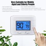Non Programmable Thermostat for Home - Single Stage 1H/1C, with Room Temperature & Humidity Display and Large Blue LCD