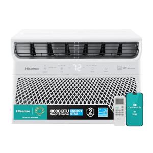 Hisense WCT08W25A Window Air Conditioner, 8,000 BTU, White