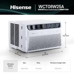 Hisense WCT08W25A Window Air Conditioner, 8,000 BTU, White