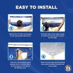 Leak Saver Mini Split Cleaning Bag | 360 Waterproof Design | Fits Systems 38in - 48in Long | Mini Split Cleaning Kit Includes Overspray Guards and Drain Hose