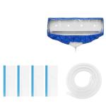 Leak Saver Mini Split Cleaning Bag | 360 Waterproof Design | Fits Systems 38in - 48in Long | Mini Split Cleaning Kit Includes Overspray Guards and Drain Hose