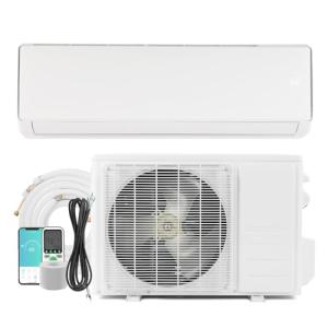 Bonnlo 11500BTU Wifi Enabled Mini Split Air Conditioner & Heater, 17 SEER2 230V Inverter Ductless Wall AC Unit with Pre-Charged Condenser, Heat Pump & Installation Kit