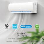 TOSOT 30,000 BTU Dual 2 Zone Mini Split Air Conditioner with Heat Pump, 21 SEER2, 230V, Wifi-Enabled Ductless Inverter Split System with 16.4 ft Copper Line Set, 12,000 +18,000 BTU, Muse Series