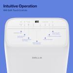 Della 14000 BTU Ultra Quiet Inverter Portable Air Conditioner Works with Alexa Cools Up To 450 Sq. Ft. Smart Wifi Portable AC Unit with Remote & App Control, Dehumidifier & Fan, Sleep Mode(45dB)
