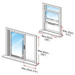 HOOMEE Airlock | Window Seal For Portable Air Conditioner, Flexible Size, Max 14x36 Inch.