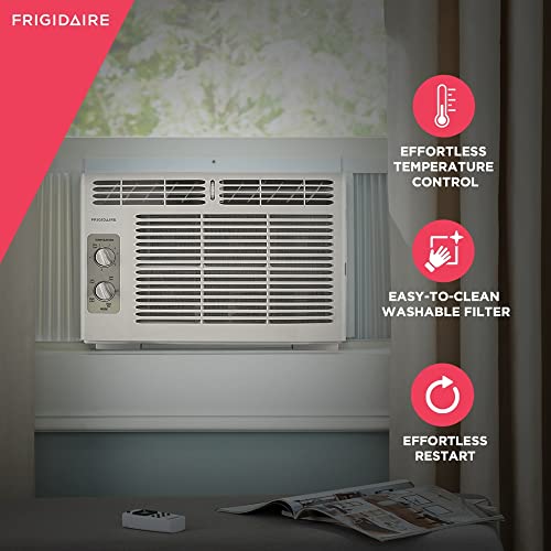 Frigidaire Window-Mounted Air Conditioner, 5,000 BTU, White