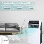 Shinco 10,000 BTU Portable Air Conditioner, Portable AC Unit with Built-in Cool, Dehumidifier & Fan Modes for Room up to 300 sq.ft, RC, Wi-Fi Enabled, 24 Hour Timer, Window Kit