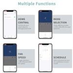 Shinco 10,000 BTU Portable Air Conditioner, Portable AC Unit with Built-in Cool, Dehumidifier & Fan Modes for Room up to 300 sq.ft, RC, Wi-Fi Enabled, 24 Hour Timer, Window Kit