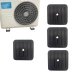 4 Pcs Mini Split Anti-Vibration Pads, Air Conditioner Shock Pad, Wall Mounting Bracket Rubber Isolator Pad for Ductless Split Air Conditioner Condenser Heat Pump System Outdoor Condenser Unit A/C HVAC