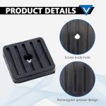 4 Pcs Mini Split Anti-Vibration Pads, Air Conditioner Shock Pad, Wall Mounting Bracket Rubber Isolator Pad for Ductless Split Air Conditioner Condenser Heat Pump System Outdoor Condenser Unit A/C HVAC