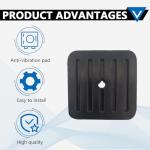 4 Pcs Mini Split Anti-Vibration Pads, Air Conditioner Shock Pad, Wall Mounting Bracket Rubber Isolator Pad for Ductless Split Air Conditioner Condenser Heat Pump System Outdoor Condenser Unit A/C HVAC