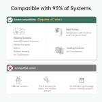 Provirtec Smart Thermostat for Home with Room Sensor, 7 Days Programmable, Energy Saving WiFi Thermostats for House，APP & Touchscreen Control, C Wire Required, 3.95 Inch Large Screen