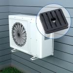 4 Pcs Mini Split Anti-Vibration Pads, Air Conditioner Shock Pad, Wall Mounting Bracket Rubber Isolator Pad for Ductless Split Air Conditioner Condenser Heat Pump System Outdoor Condenser Unit A/C HVAC